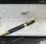 New Style Copy Mont Blanc Joseph II Precious Resin Ballpoint Pen Gold-coated